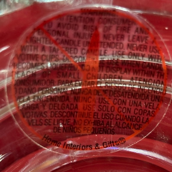 Home Interiors Glass Crucifix Candle Holder - Picture 3 of 8